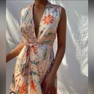 COPY - Never Fully Dressed wrap dress soleil gold fleck UK size 14 US 10